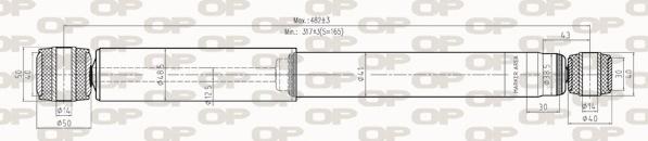 Open Parts SAB8264.32 - Amortizators ps1.lv