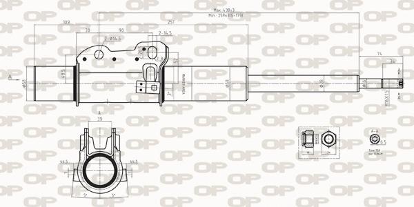 Open Parts SAB8265.31 - Amortizators ps1.lv