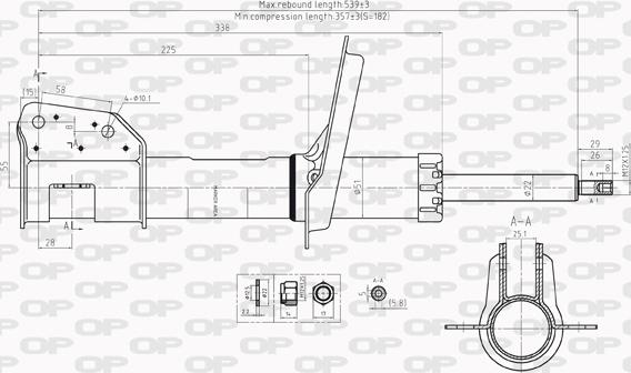 Open Parts SAB8216.31 - Amortizators ps1.lv