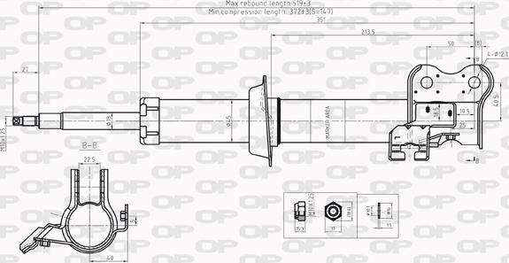 Open Parts SAB8210.31 - Amortizators ps1.lv