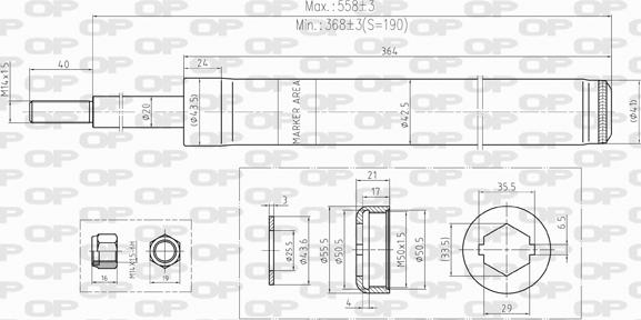 Open Parts SAB8233.31 - Amortizators ps1.lv