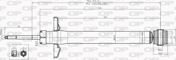 Open Parts SAB8226.12 - Amortizators ps1.lv