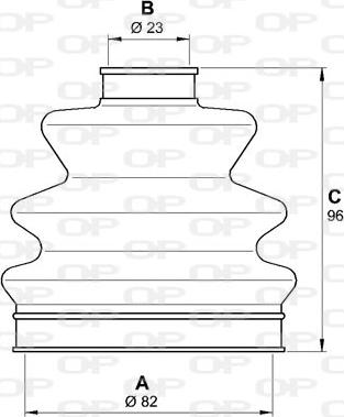 Open Parts SJK7097.00 - Putekļusargs, Piedziņas vārpsta ps1.lv