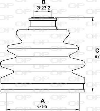 Open Parts SJK7236.00 - Putekļusargs, Piedziņas vārpsta ps1.lv