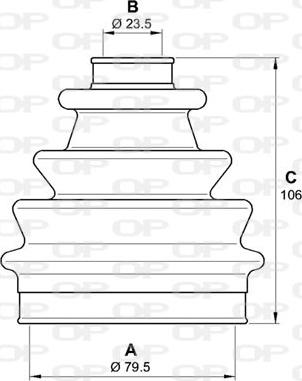 Open Parts SJK7047.00 - Putekļusargs, Piedziņas vārpsta ps1.lv