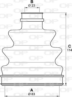 Open Parts SJK7194.00 - Putekļusargs, Piedziņas vārpsta ps1.lv