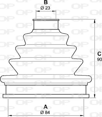 Open Parts SJK7122.00 - Putekļusargs, Piedziņas vārpsta ps1.lv