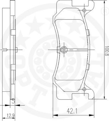 Optimal 9438 - Bremžu uzliku kompl., Disku bremzes ps1.lv