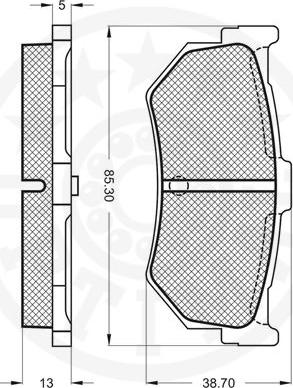 Optimal 9529 - Bremžu uzliku kompl., Disku bremzes ps1.lv