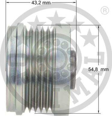 Optimal F5-1062 - Piedziņas skriemelis, Ģenerators ps1.lv