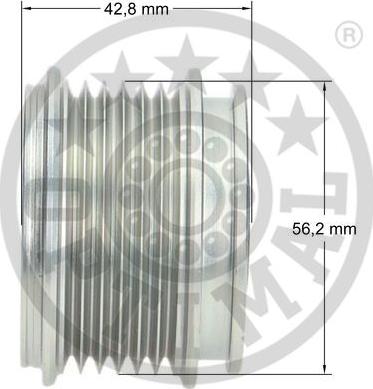 Optimal F5-1004 - Piedziņas skriemelis, Ģenerators ps1.lv