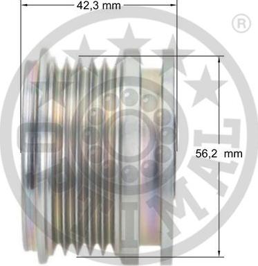 Optimal F5-1011 - Piedziņas skriemelis, Ģenerators ps1.lv