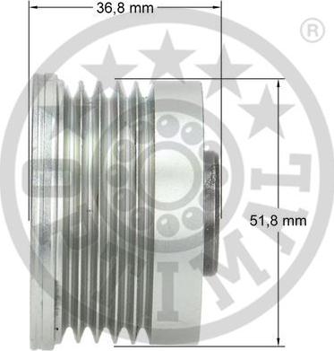 Optimal F5-1081 - Piedziņas skriemelis, Ģenerators ps1.lv