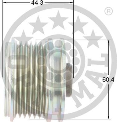 Optimal F5-1195 - Piedziņas skriemelis, Ģenerators ps1.lv