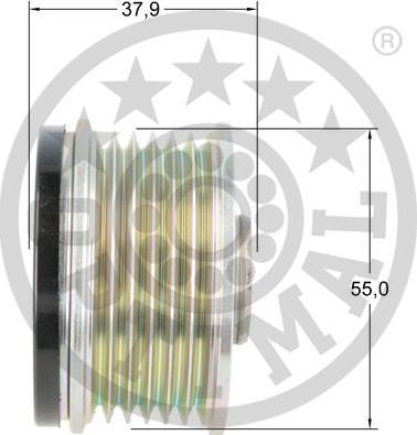 Optimal F5-1196 - Piedziņas skriemelis, Ģenerators ps1.lv