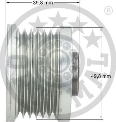 Optimal F5-1127 - Piedziņas skriemelis, Ģenerators ps1.lv