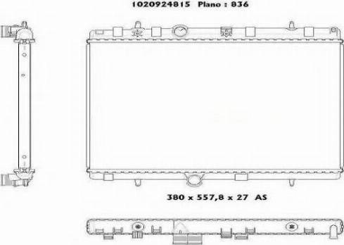 Ordonez 1020924815 - Radiators, Motora dzesēšanas sistēma ps1.lv