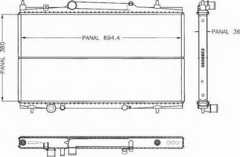 Ordonez 1020469810 - Radiators, Motora dzesēšanas sistēma ps1.lv