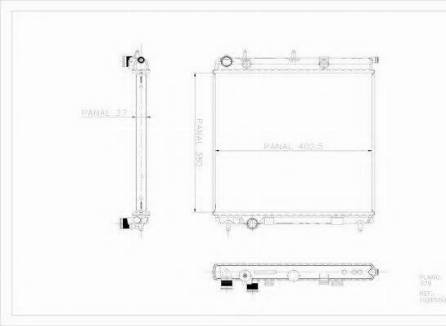 Ordonez 1020550815 - Radiators, Motora dzesēšanas sistēma ps1.lv