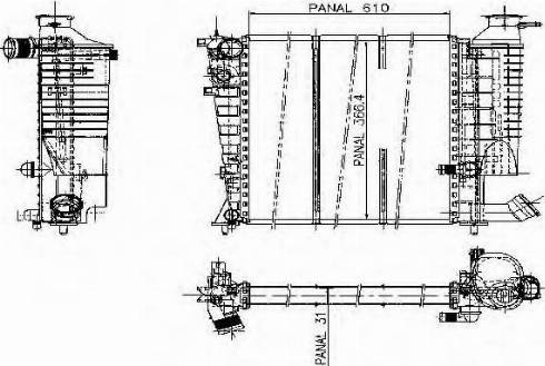 Ordonez 1020567811 - Radiators, Motora dzesēšanas sistēma ps1.lv