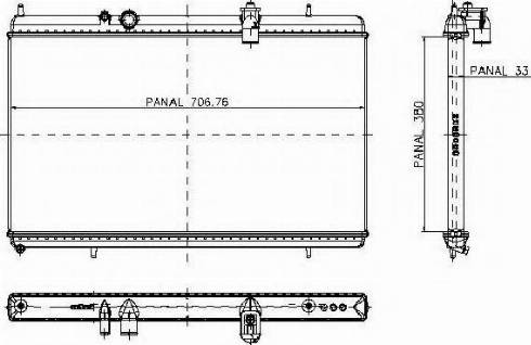 Ordonez 1020664810 - Radiators, Motora dzesēšanas sistēma ps1.lv