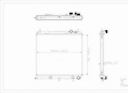 Ordonez 1020660815 - Radiators, Motora dzesēšanas sistēma ps1.lv