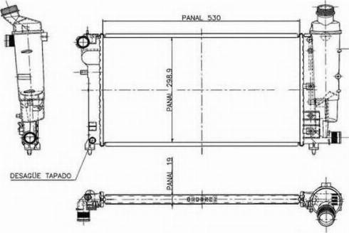 Ordonez 1020639808 - Radiators, Motora dzesēšanas sistēma ps1.lv