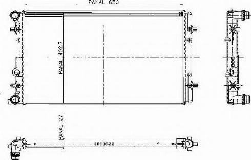 Ordonez 1020674809 - Radiators, Motora dzesēšanas sistēma ps1.lv