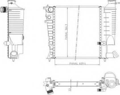 Ordonez 1020845809 - Radiators, Motora dzesēšanas sistēma ps1.lv