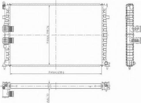 Ordonez 1020864809 - Radiators, Motora dzesēšanas sistēma ps1.lv