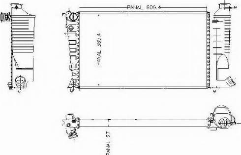 Ordonez 1020831809 - Radiators, Motora dzesēšanas sistēma ps1.lv