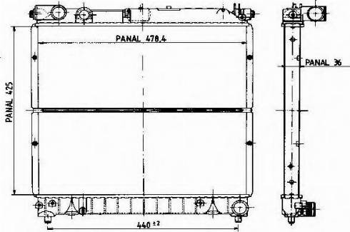 Ordonez 1020367803 - Radiators, Motora dzesēšanas sistēma ps1.lv