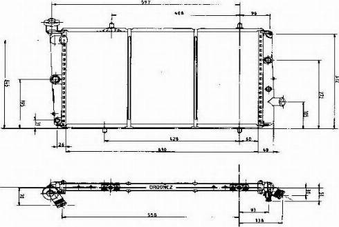 Ordonez 1020288809 - Radiators, Motora dzesēšanas sistēma ps1.lv