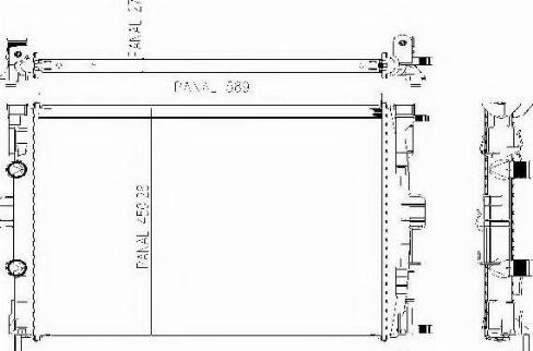 Ordonez 1020750810 - Radiators, Motora dzesēšanas sistēma ps1.lv