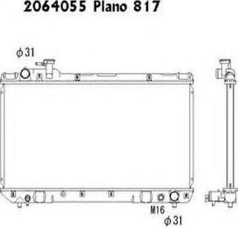 Ordonez 2064055 - Radiators, Motora dzesēšanas sistēma ps1.lv