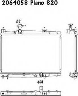 Ordonez 2064058 - Radiators, Motora dzesēšanas sistēma ps1.lv