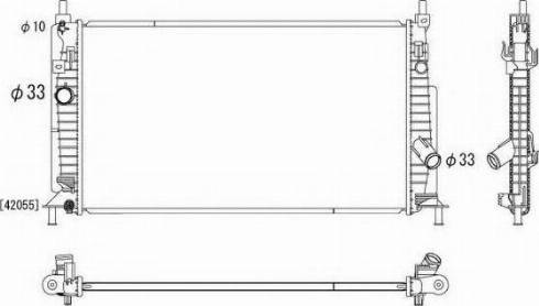 Ordonez 2064103 - Radiators, Motora dzesēšanas sistēma ps1.lv