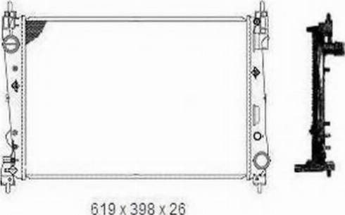 Ordonez 2065091 - Radiators, Motora dzesēšanas sistēma ps1.lv