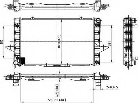 Ordonez 2066048 - Radiators, Motora dzesēšanas sistēma ps1.lv