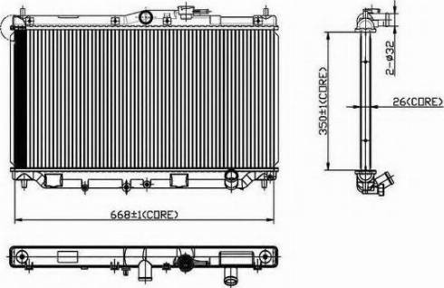 Ordonez 2066050 - Radiators, Motora dzesēšanas sistēma ps1.lv