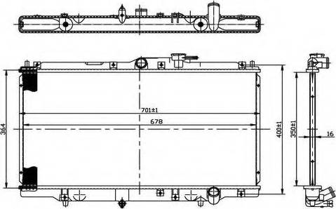 Ordonez 2066068 - Radiators, Motora dzesēšanas sistēma ps1.lv