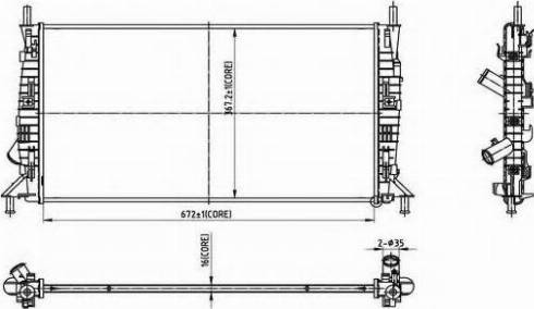 Ordonez 2066005 - Radiators, Motora dzesēšanas sistēma ps1.lv