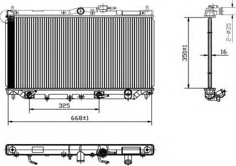 Ordonez 2066083 - Radiators, Motora dzesēšanas sistēma ps1.lv