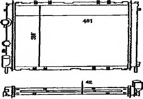 Ordonez 2060163 - Radiators, Motora dzesēšanas sistēma ps1.lv