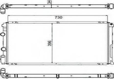 Ordonez 2060167 - Radiators, Motora dzesēšanas sistēma ps1.lv