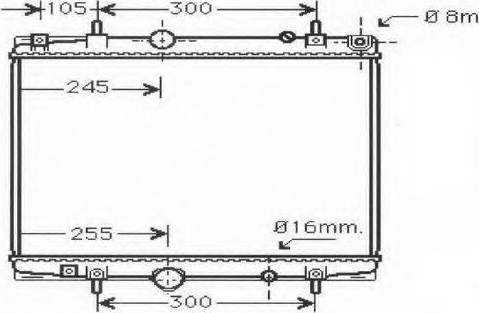 Ordonez 2060245 - Radiators, Motora dzesēšanas sistēma ps1.lv