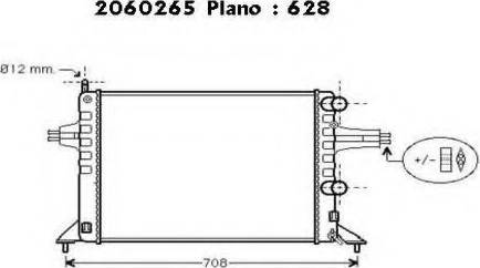 Ordonez 2060265 - Radiators, Motora dzesēšanas sistēma ps1.lv