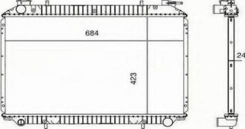 Ordonez 2060278 - Radiators, Motora dzesēšanas sistēma ps1.lv