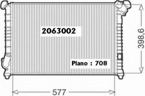 Ordonez 2063002 - Radiators, Motora dzesēšanas sistēma ps1.lv