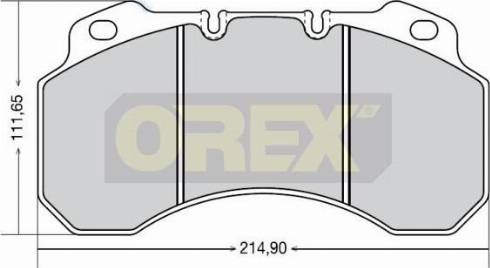 Orex 642008 - Bremžu uzliku kompl., Disku bremzes ps1.lv